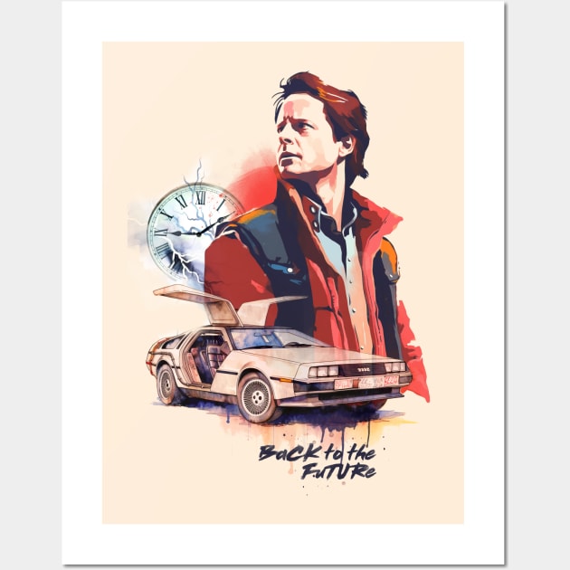 Marty McFly Wall Art by 2ToastDesign